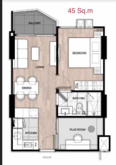 New & Cozy 2 Bedroom @ The Astra Sky River Csiangmaj Kültér fotó