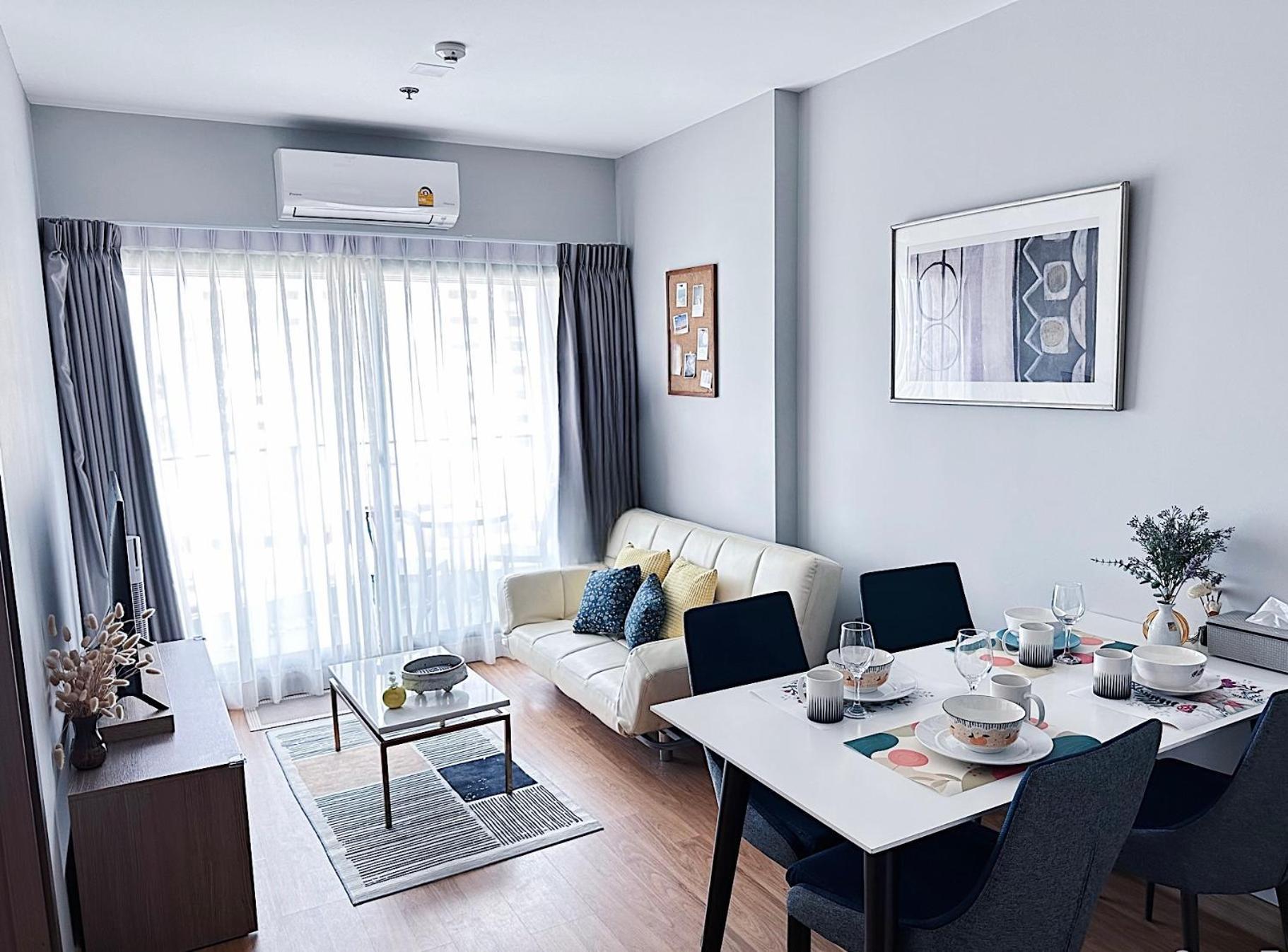 New & Cozy 2 Bedroom @ The Astra Sky River Csiangmaj Kültér fotó